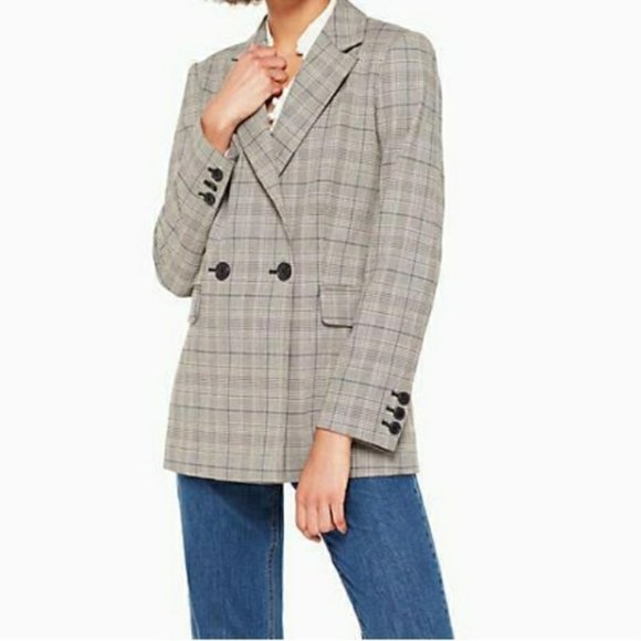 kate spade Jackets & Blazers - KATE SPADE Blazer Sz 0 Mod Plaid  NWT